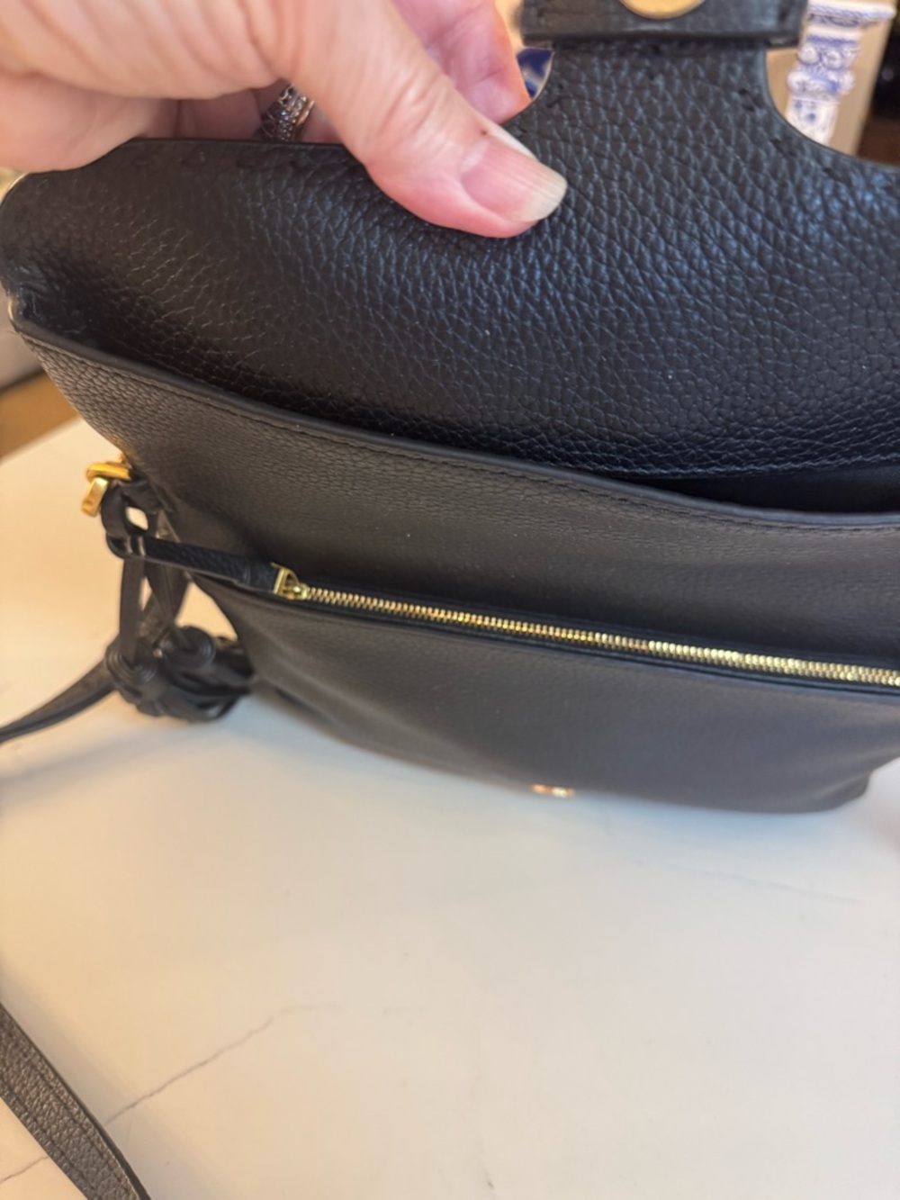 π€ TORY BURCH FLAP CROSS BODY BAG MCCRAW! - Picture 15 of 16